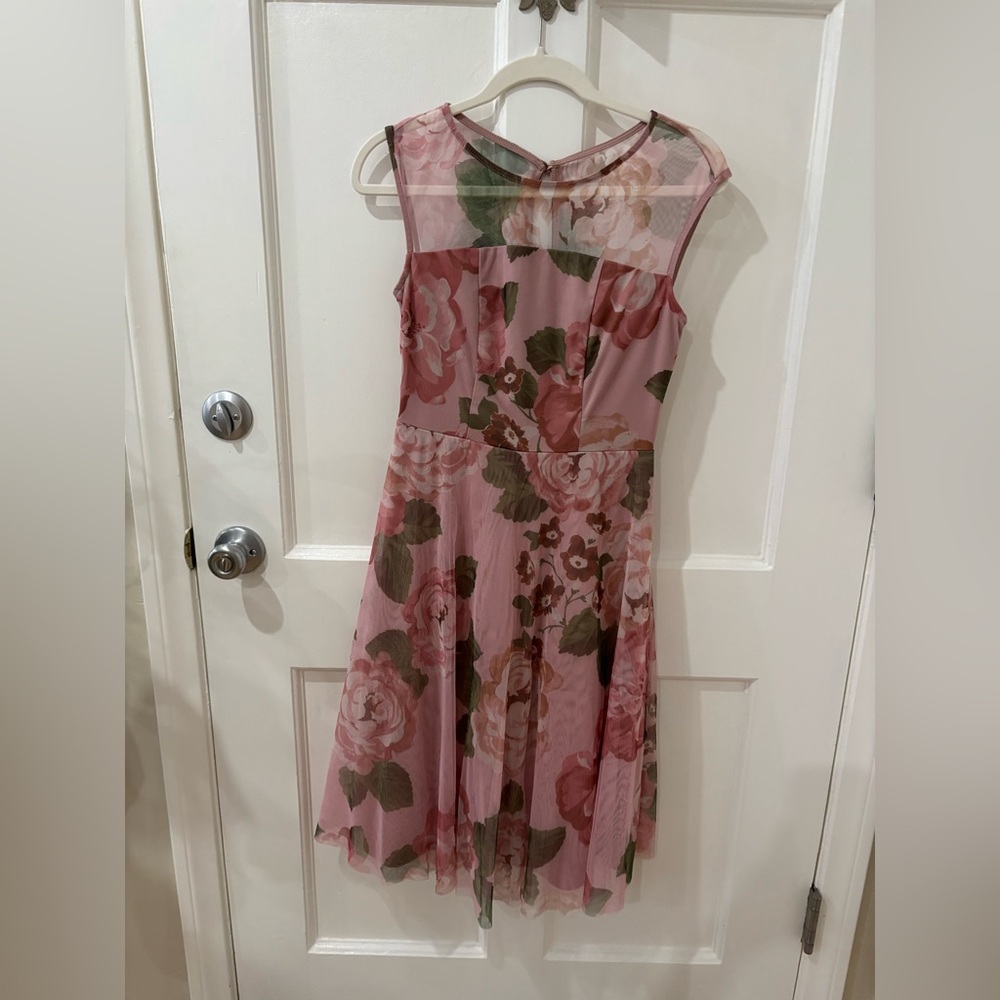 2 for $20 🦋Elegant Floral Midi Dress in Pink